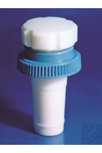 PTFE stopper, self releasing, A length, NS 24/40, height 65 PTFE stopper, self releasing, A...